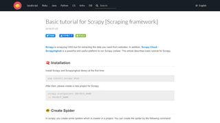 
                            11. Basic tutorial for Scrapy [Scraping framework] | No Programming, No ...