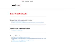 
                            12. Basic Voice Mail - Verizon Wireless