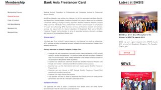 
                            10. BASIS - Bank Asia Freelancer Card
