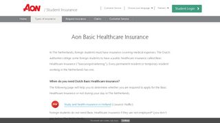 
                            7. Basis Healthcare Insurance - Aon Student Insurance
