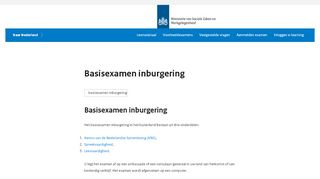 
                            4. Basisexamen inburgering | Naar Nederland - Naarnederland.nl