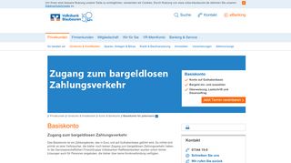 
                            11. Basiskonto - Volksbank Blaubeuren eG