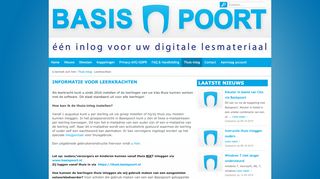 
                            7. Basispoort > Thuis-inlog > Leerkrachten