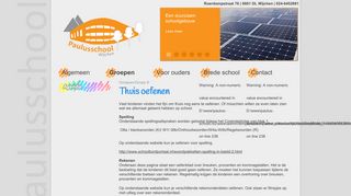 
                            7. Basisschool De Paulusschool | Groep 8 | Thuis oefenen