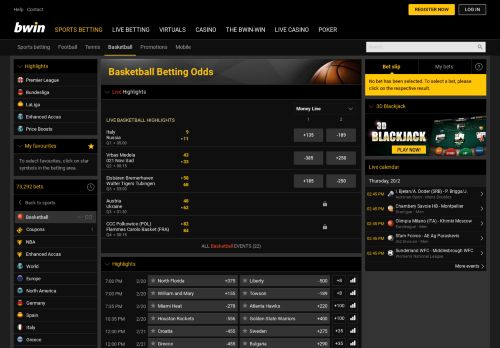 
                            12. Basketball Betting Odds | Basketball Sports Betting with bwin