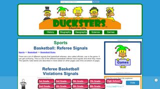 
                            1. Basketball: Referee Signals - Ducksters