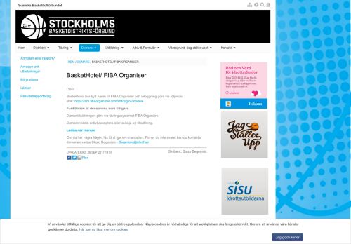 
                            8. BasketHotel/ FIBA Organiser - Stockholms Basketdistriktsförbund
