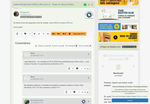 
                            8. Bastter.com - União DirectaInvest (CGD) e Rico.com.vc - Taxas do ...