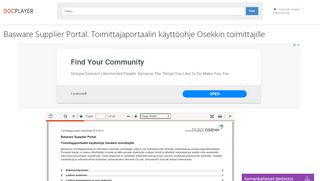 
                            5. Basware Supplier Portal. Toimittajaportaalin käyttöohje Osekkin ...