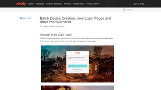 
                            9. Batch Device Creation, new Login Pages and other improvements
