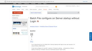 
                            7. Batch File configure on Server startup without Login - Microsoft