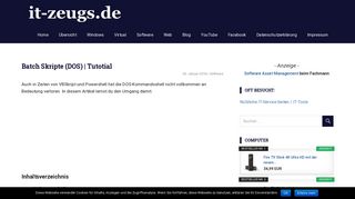 
                            2. Batch Skripte (DOS) | Tutotial - it-zeugs.de