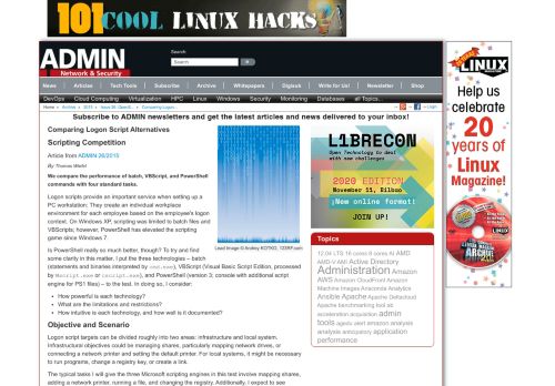 
                            7. Batch vs. VBScript vs. PowerShell » ADMIN Magazine
