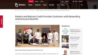 
                            12. Batelco and Bahrain Credit Provides Customers with ...