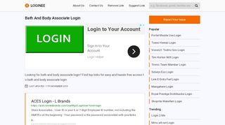 
                            9. Bath And Body Associate Login