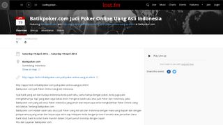 
                            10. Batikpoker.com Judi Poker Online Uang Asli Indonesia at Batikpoker ...