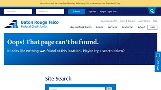 
                            12. Baton Rouge Telco Federal Credit Union | Login