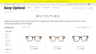 
                            2. Battatura designer frames | Easy Optical