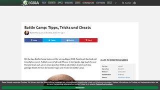 
                            6. Battle Camp: Tipps, Tricks und Cheats – GIGA