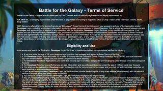 
                            4. Battle for the Galaxy - Terms of Service