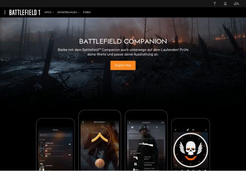 
                            1. Battlefield 1-Companion – Offizielle Battlefield-Seite