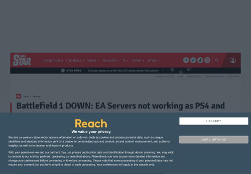 
                            11. Battlefield 1 DOWN: EA Servers not working as PS4 and Xbox One ...