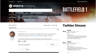 
                            6. Battlefield 1 missing from Origin account - Answer HQ