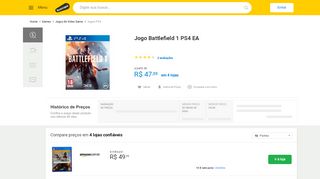 
                            12. Battlefield 1 Playstation 4 Blu-Ray - Melhores Preços - Buscapé