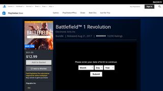 
                            6. Battlefield™ 1 Revolution on PS4 | Official PlayStation™Store Canada