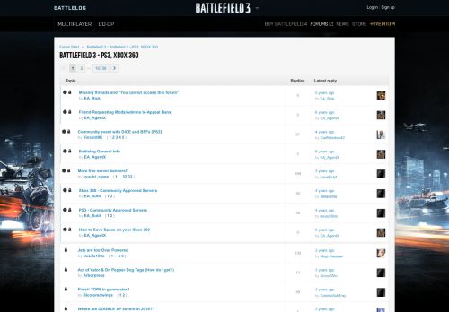 
                            2. Battlefield 3 - PS3, - Forums - Battlelog / Battlefield 3