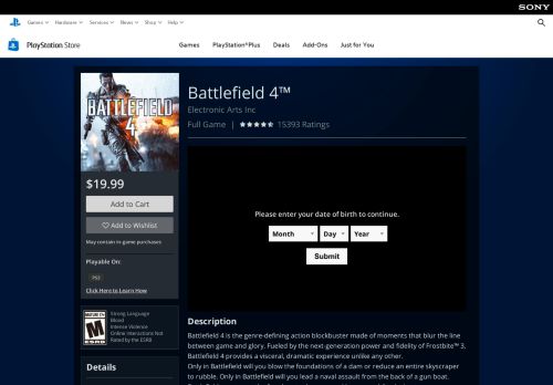 
                            3. Battlefield 4™ on PS3 | Official PlayStation™Store US