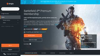 
                            5. Battlefield 4™ Premium Membership for PC | Origin