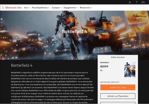 
                            3. Battlefield 4 - Site officiel d'EA