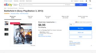 
                            9. Battlefield 4 (Sony PlayStation 3, 2013) | eBay