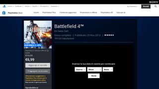 
                            7. Battlefield 4™ su PS4 | PlayStation™Store ufficiale Italia