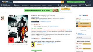 
                            9. Battlefield: Bad Company 2 [EA Classics]: Amazon.de: Games