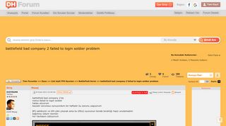 
                            8. battlefield bad company 2 failed to login soldier problem » Sayfa ...