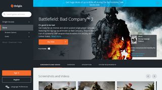 
                            12. Battlefield: Bad Company™ 2 for PC | Origin