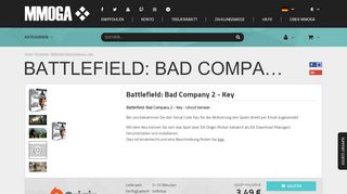 
                            10. Battlefield: Bad Company 2 - Key - MMOGA