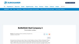 
                            11. Battlefield: Bad Company 2 • Page 1 • Eurogamer.net