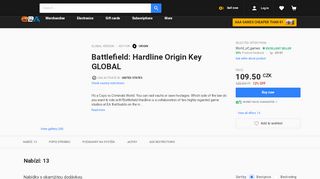 
                            11. Battlefield: Hardline Origin Key GLOBAL - G2A.COM
