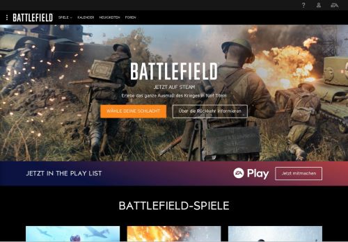 
                            7. Battlefield – Preisgekrönter First Person-Shooter von EA und DICE ...