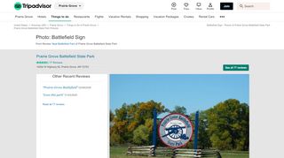 
                            12. Battlefield Sign - Picture of Prairie Grove Battlefield State Park ...