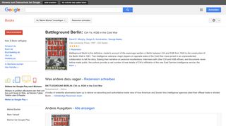 
                            4. Battleground Berlin: CIA Vs. KGB in the Cold War