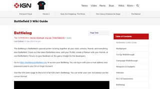 
                            6. Battlelog - Battlefield 3 Wiki Guide - IGN