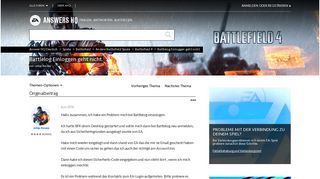 
                            8. Battlelog Einloggen geht nicht. - Answer HQ - EA Answers HQ