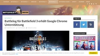 
                            12. Battlelog für Battlefield 3 erhält Google Chrome Unterstützung