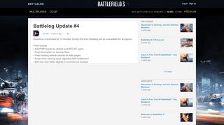 
                            7. Battlelog Update #4 - News - Battlelog / Battlefield 3