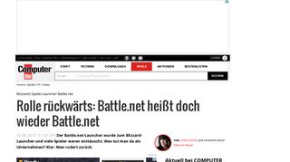 
                            6. Battle.net auf XP und Vista: Endgültiges Aus im Oktober - Computer Bild