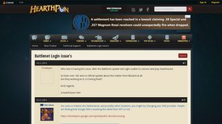 
                            7. Battlenet Login issue's - Technical Support - Blue Tracker - HearthPwn